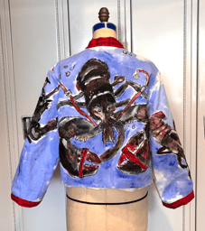 "Lobster Jacket" - Acrylic on Duck Canvas