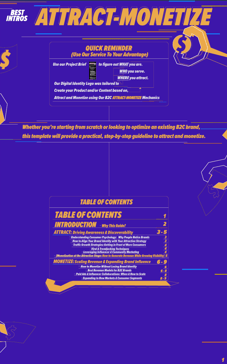 Front cover of Attract-Monetize audience Guideline PDF
