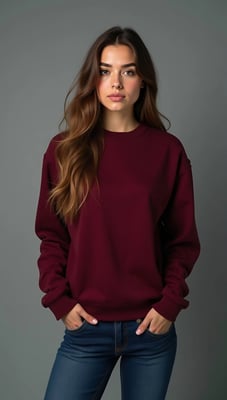 Women's Maroon Sweatshirt