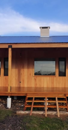 Casa de madera con wood frame La Criollita