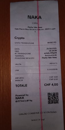 pay coffey with bitcoin BTC, directly from wallet in Lugano, Switzerland