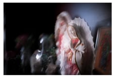 photograpy of a ceramic virgin