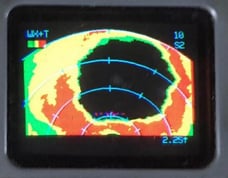 Nose radar image of Hurricane Simon (East Pacific) 4 Oct 2014 (NOAA)