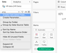 Tableau interactive dashboard project