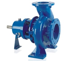 a blue pump with a blue and white pump