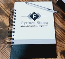 Caderno personalizado com logo