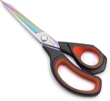 Ergonomic sewing scissors for fabrics 