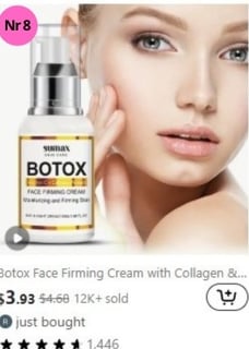 E-commerce company "Temu" most sold "Facial care" products  nr 8 (week 48)