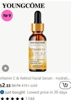 E-commerce company "Temu" most sold "Facial care" products  nr 9 (week 48)