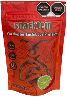 Cacahuate Enchilado Proteico. 23g de proteína por bolsa