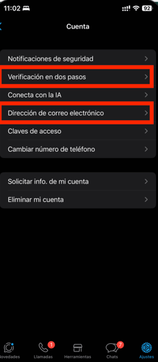Recuperar cuenta whatsapp