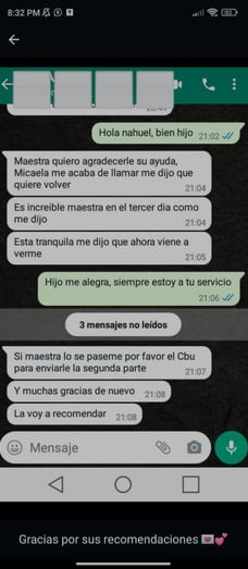 testimonio de trabajo de endulzamiento de pareja 