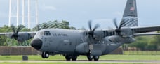 WC-130J Super Hercules taking off to investigate Tropical Storm Elsa Keesler Air Force Base, Biloxi, MS 6 July 2021. USAF