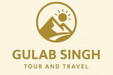 a logo for gulab singh tour and travel company