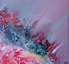 peinture rose et grise 