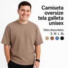 camisetas tela galleta unisex