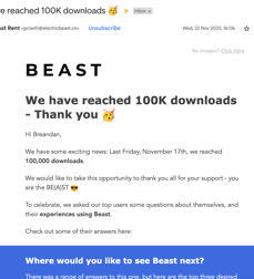 Newsletter Image 100k Downloads (Beast)
