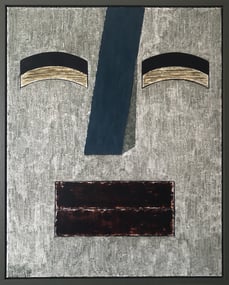 I’m Good, 80cm x 100cm, Painting on cotton canvas, plant based dyes.