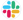 Slack icon -featuring a symmetrical design with four colorful shapes-two bars and two dots