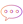 Decorative chat box icon