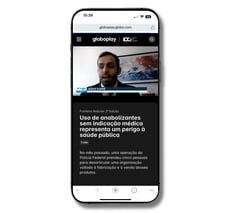 Imagem de celular referente a Entrevista à TV Fronteira OES Advogados