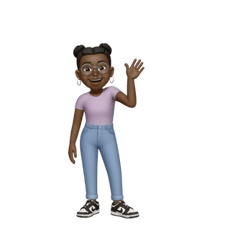 a cartoon character with a big smile on his face