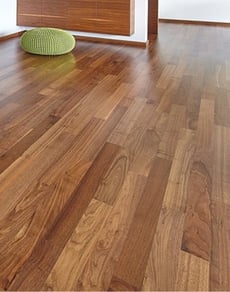 sol en parquet de bois