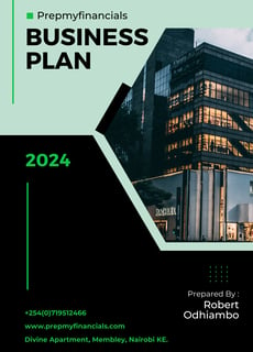 Business plan cover page