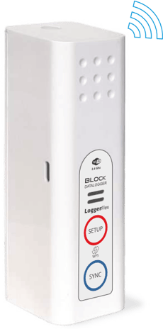 The LoggerFlex BLOCK CO2 monitoring solution Device