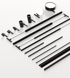 a variety of different types of metal pipes and pipes
