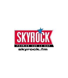 a skyrock logo on a white background