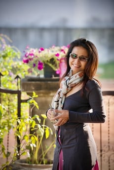 Portrait of beautiful Thai woman, Parichad Khongon by Peter Pickering