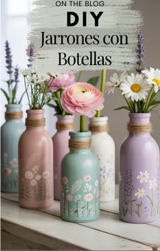 DIY Jarrones con Botellas Recicladas