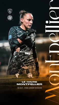 creation visuel football affiche de match