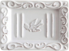Pre de Provence with a White-Washed Terracotta Finish Soap Dish