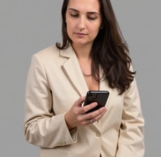 a woman in a suit and a suit jacket
