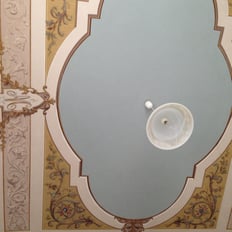 ceiling of Ortensia apartment in villa ombrosa