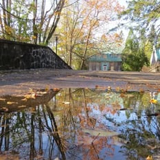 Parc des moulins, mare d'eau.