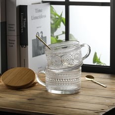 LANDNEOO 4pcs Set Vintage Coffee Mugs