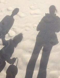 Op het strand