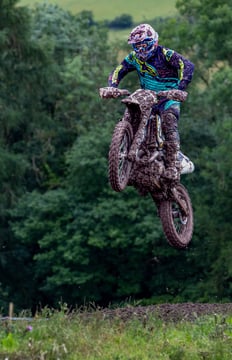 Motocross rider, Babel, North Wales, UK