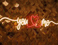 You Love Me neon sign to hire