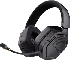 Trust GXT 1493 Ravox, Cascos Gaming Inalámbricos Bluetooth + 2.4GHz PS5 PS4 PC Switch Mobile, Negros
