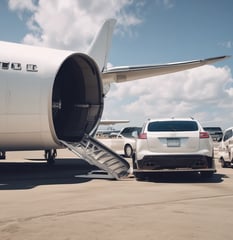 blue and white striped round textile