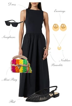 summer-look-idea-with-black-dress