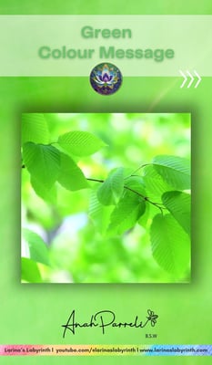 Colour Messenger: Power Of Green . Colour Healing; color healing