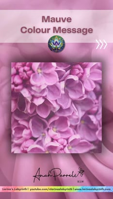 Colour message: Power of Pink  purple  Mauve. Colour Healing, Color Healing