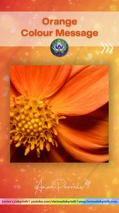 Colour message: Power of Orange. Colour Healing, Color Healing