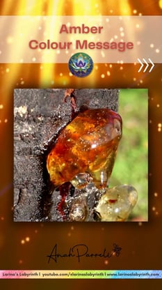 Colour message: Power of Amber Gold Yellow. Colour Healing, Color Healing