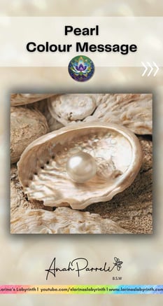 Colour message: Power of Pearl White. Colour Healing, Color Healing